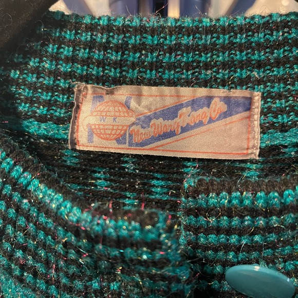 VINTAGE| NEW WANG KONG CO| WOMENS SWEATER| 22x25 1/2‎ - Picture 5 of 8